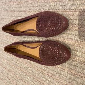 Aerin Purple Suede Flats